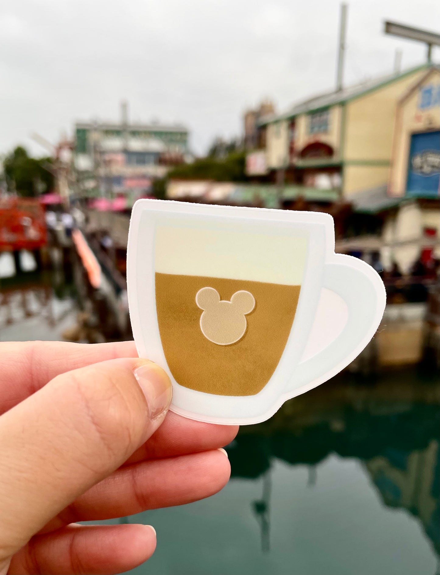 Mickey Coffee Mug Sticker