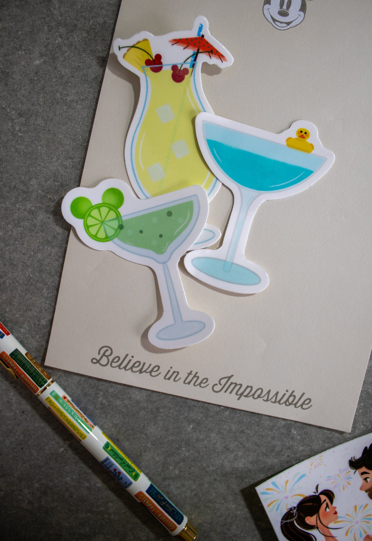 Duck Duck Razz Cocktail Sticker