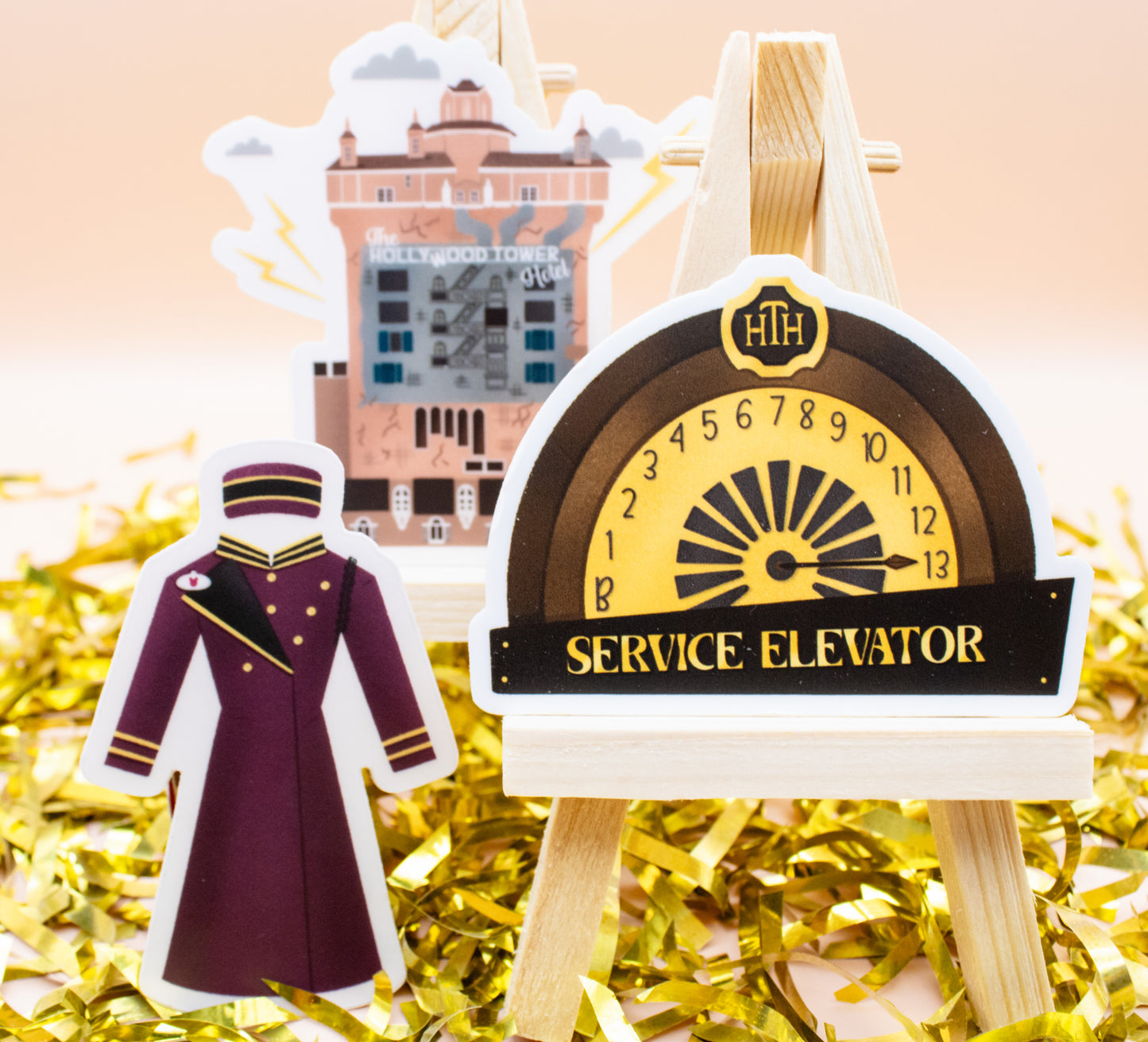 Tower of Terror Service Elevator Sticker