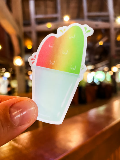 Kakigori Shaved Ice Snow Cone Sticker