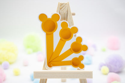Mickey Measuring Spoons Sticker