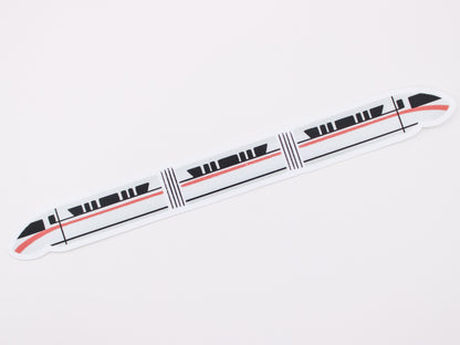 Red Disney Monorail Sticker