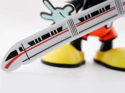 Red Disney Monorail Sticker