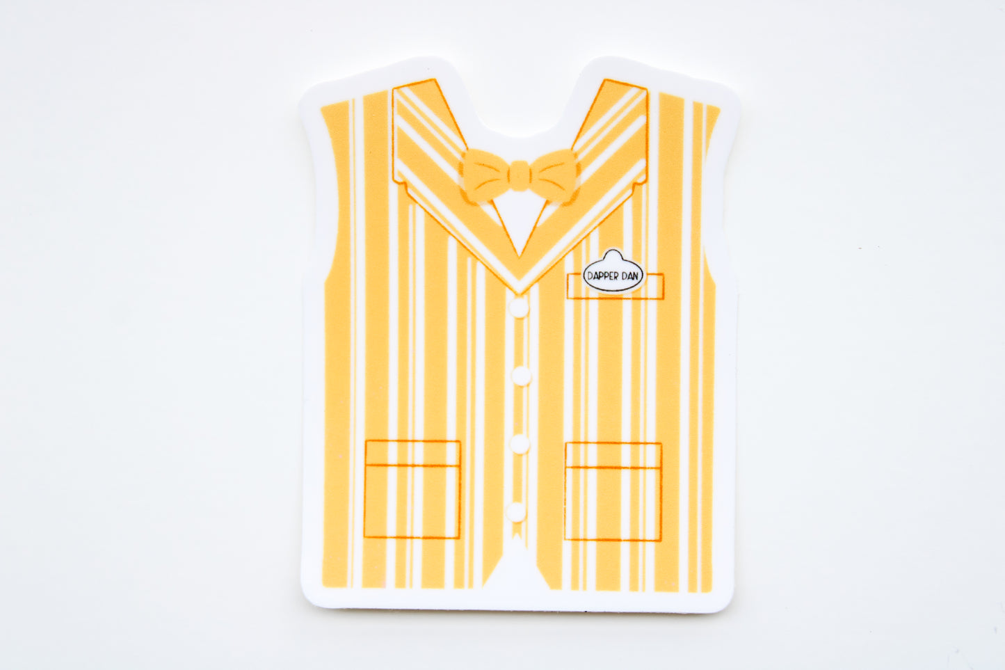 Orange Dapper Dan Vest Sticker