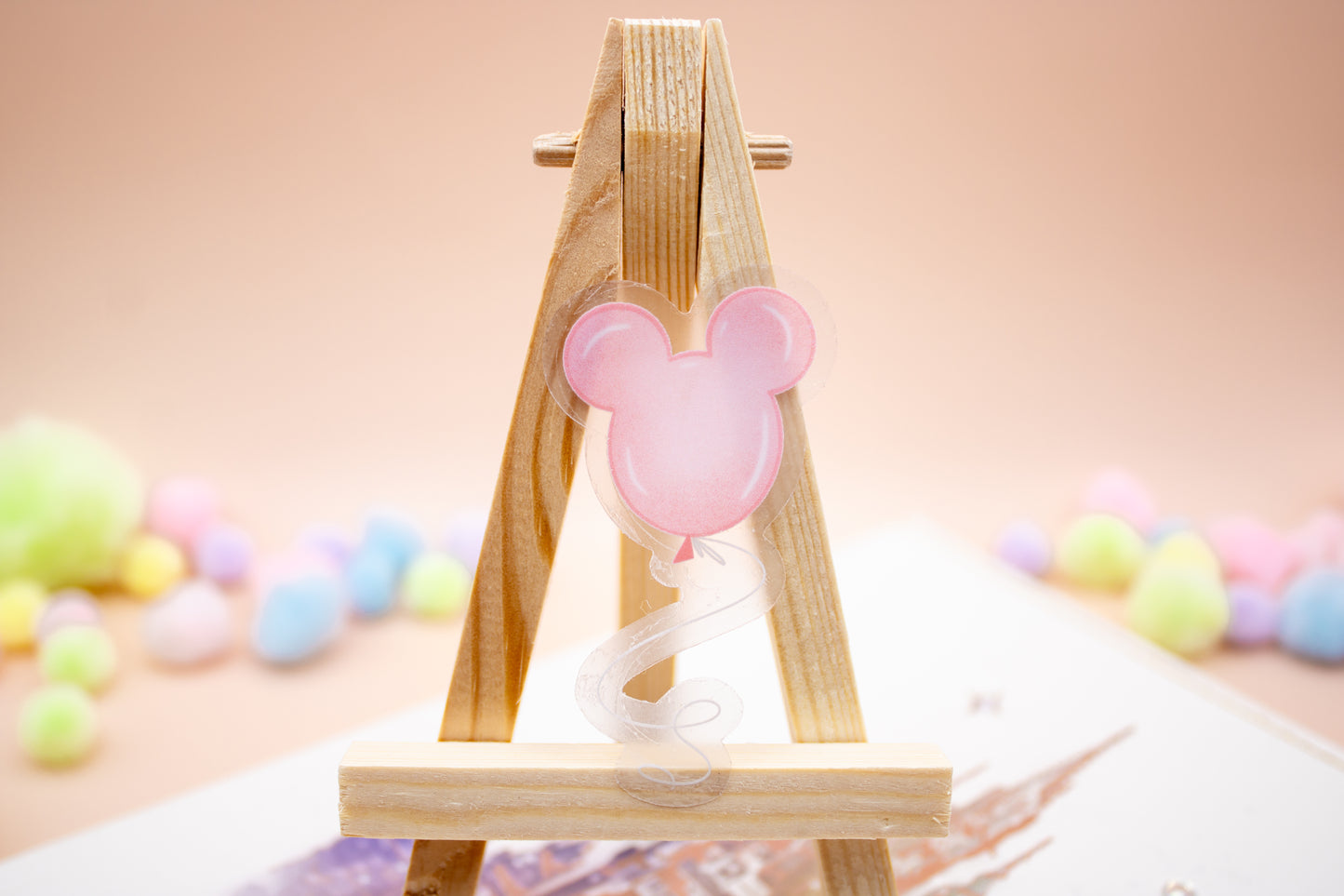 Pink Mickey Balloon Disney Parks Stickers