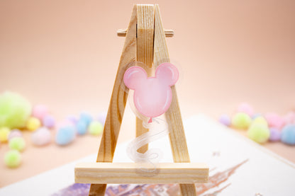 Pink Mickey Balloon Disney Parks Stickers