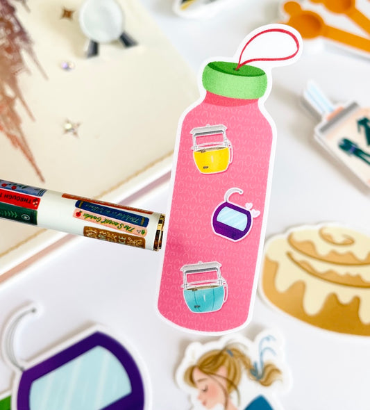 Pink Disney Water Bottle Sticker