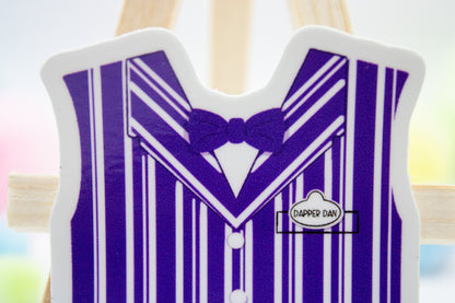 Purple Dapper Dan Vest Sticker