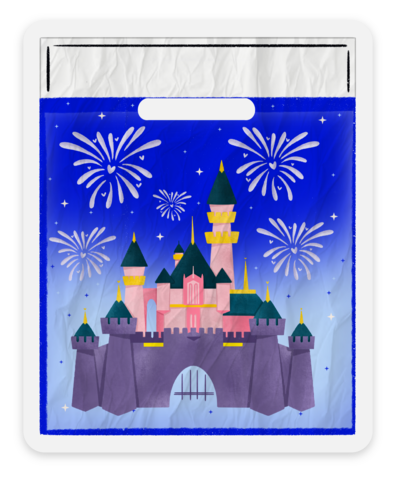 Disney Parks Shopping Bag Sticker