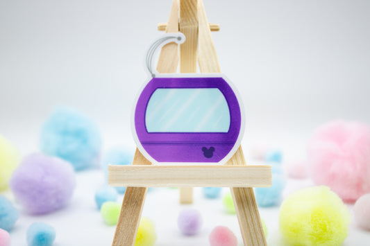 Purple Disney Skyliner Sticker