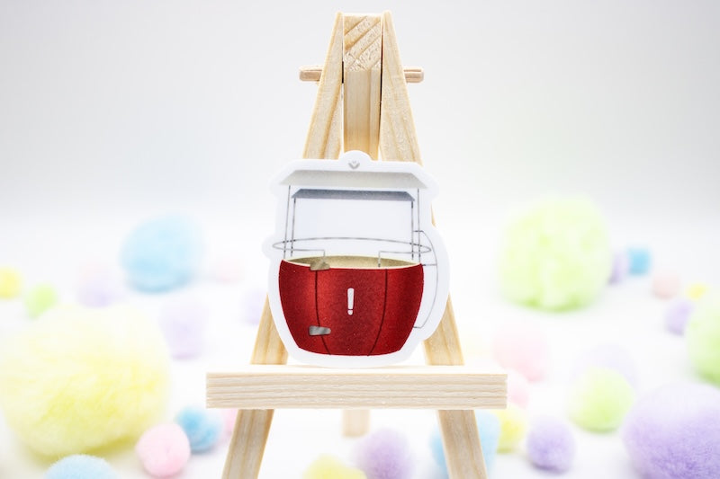 Red Disney Skyway Sticker