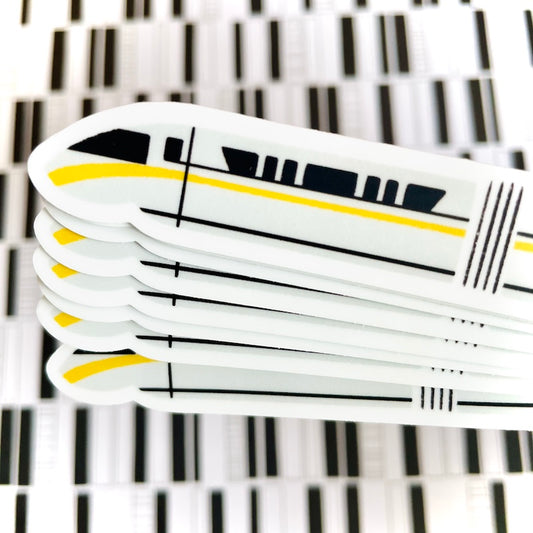 Yellow Disney Monorail Sticker