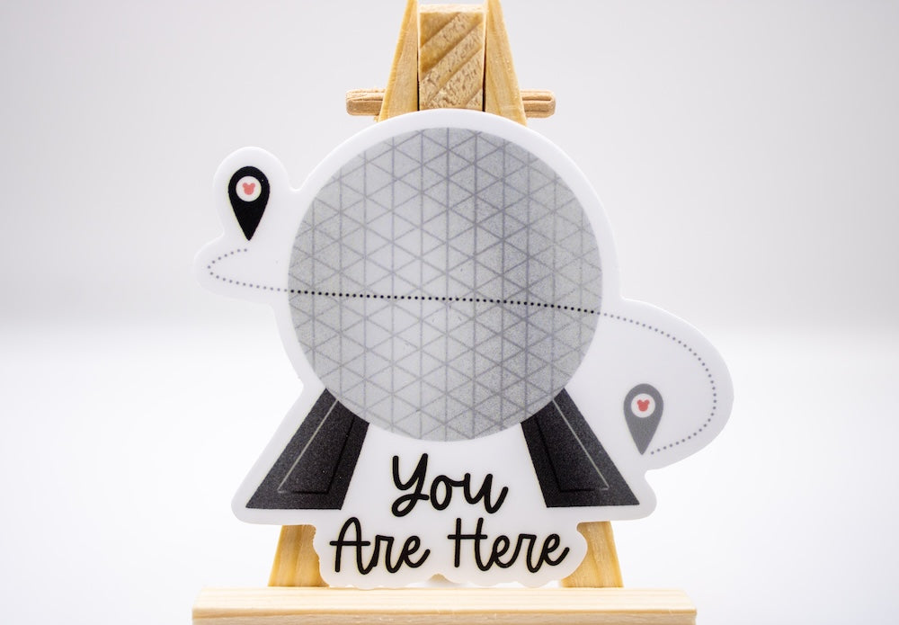 You Are Here Disney World Park Icons Sticker Set of 4