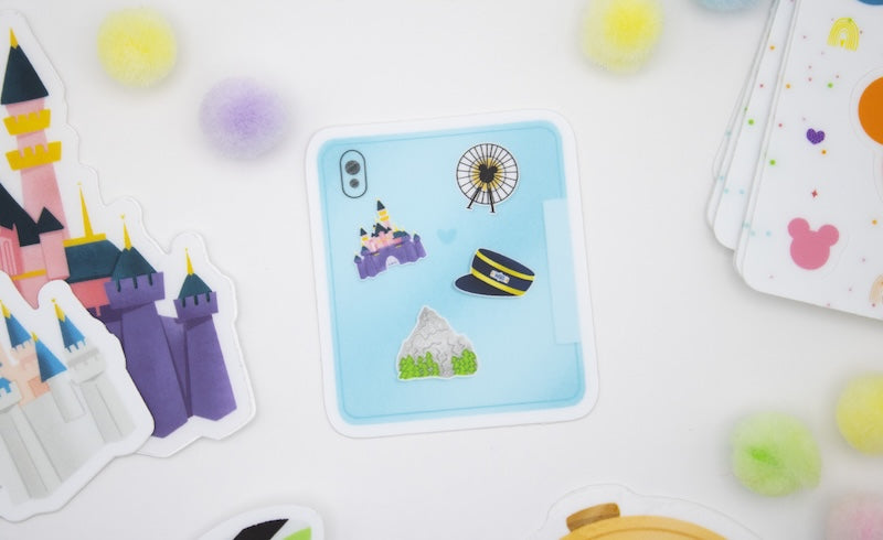 Blue iPad Disney Sticker
