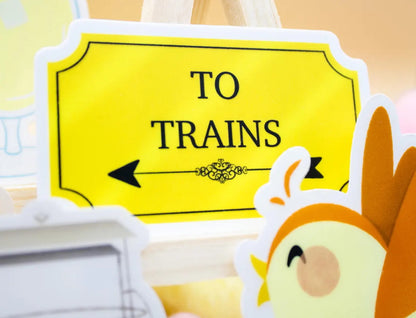 WDW Railroad To Trains Sticker