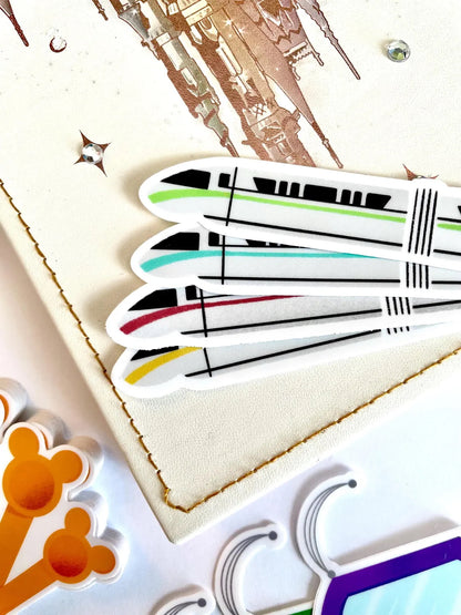 Red Disney Monorail Sticker