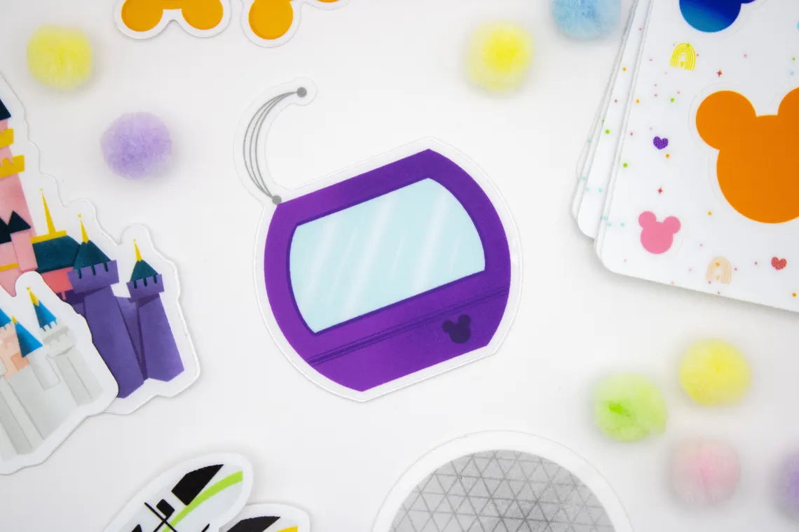 Purple Disney Skyliner Sticker