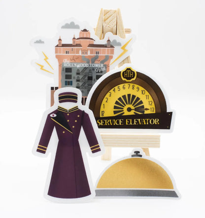 Tower of Terror Cast Member Sticker — Long Coat