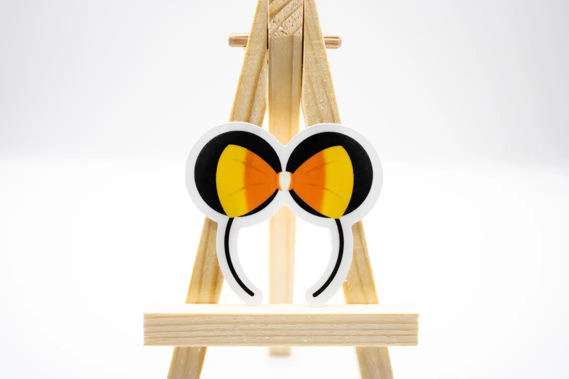 Candy Corn Minnie Ears Sticker