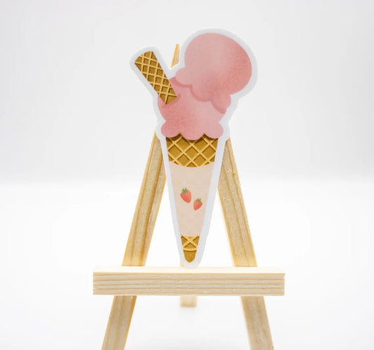 Strawberry Ice Cream Sticker
