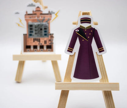 Tower of Terror Cast Member Sticker — Long Coat