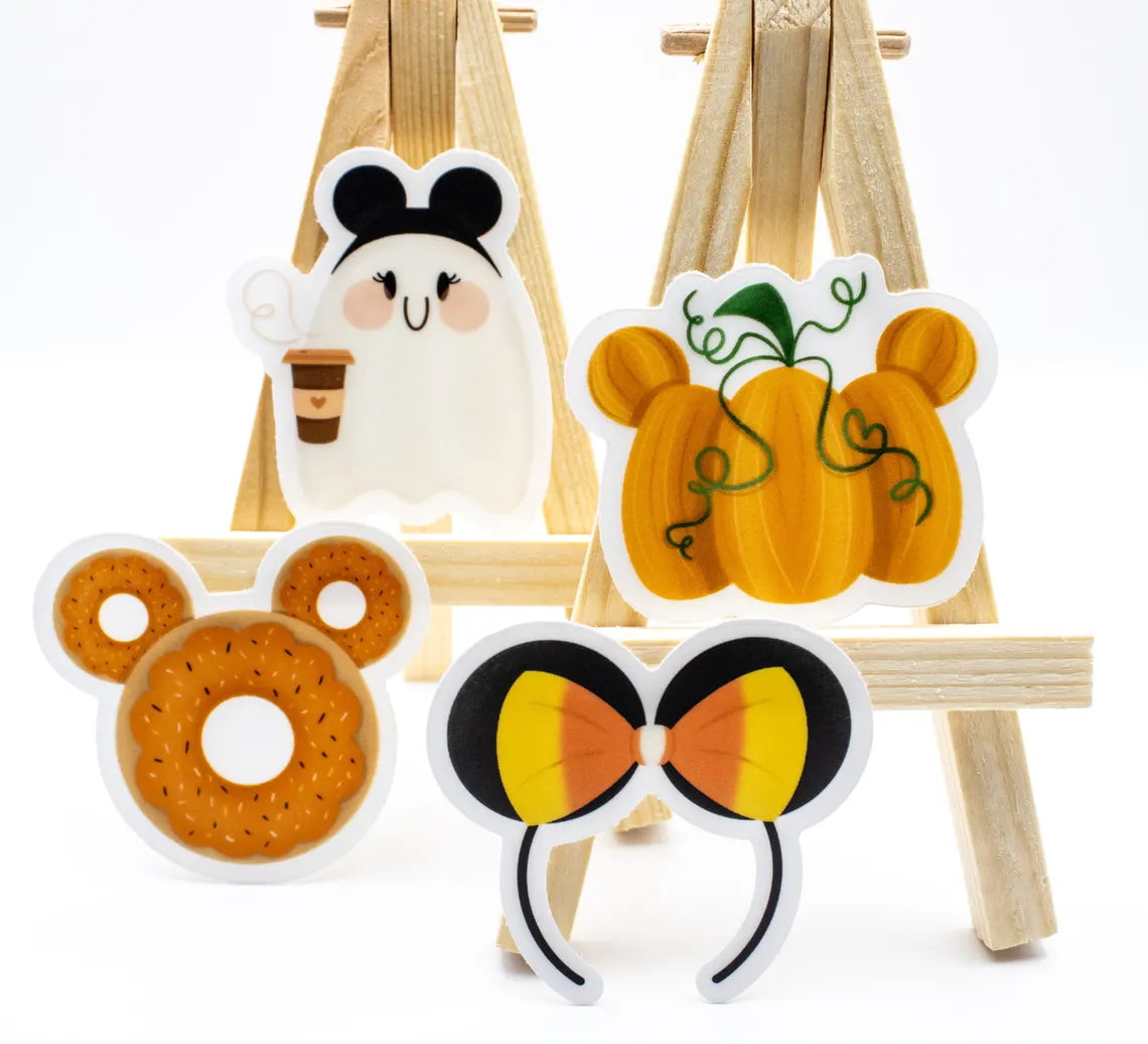 Halloween Disney Sticker Bundle of 4