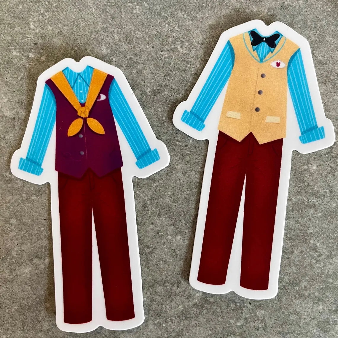 Runaway Railway Cast Member Costume Sticker with Scarf