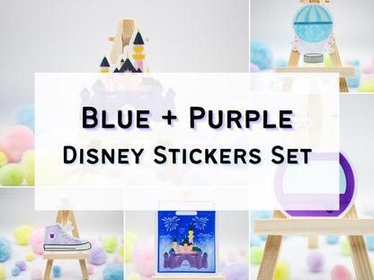 Blue and Purple Stickers Bundle