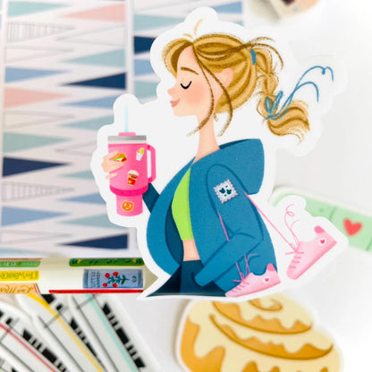 Healthy Disney Girl Sticker