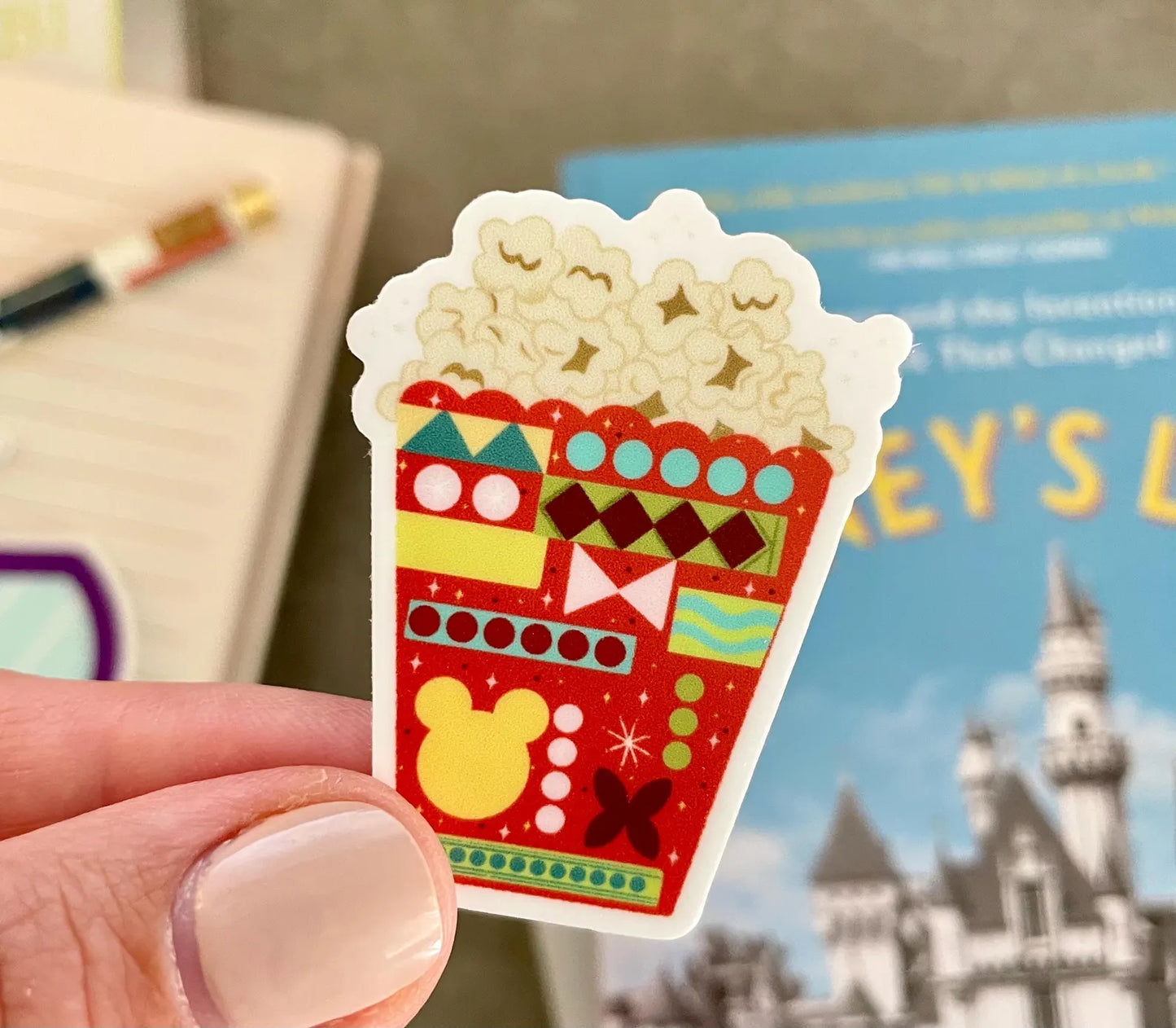 Disney Popcorn Sticker