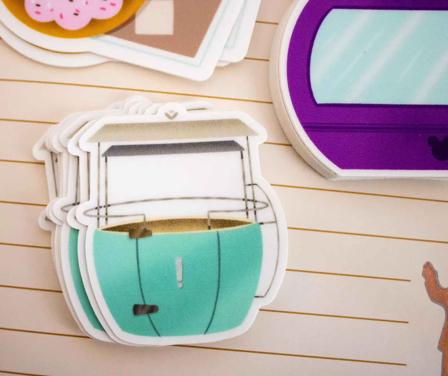 Teal Disney Skyway Sticker