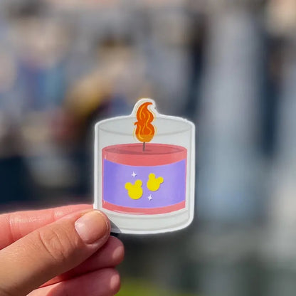 Mickey Candle Sticker