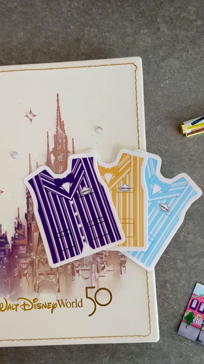 Purple Dapper Dan Vest Sticker
