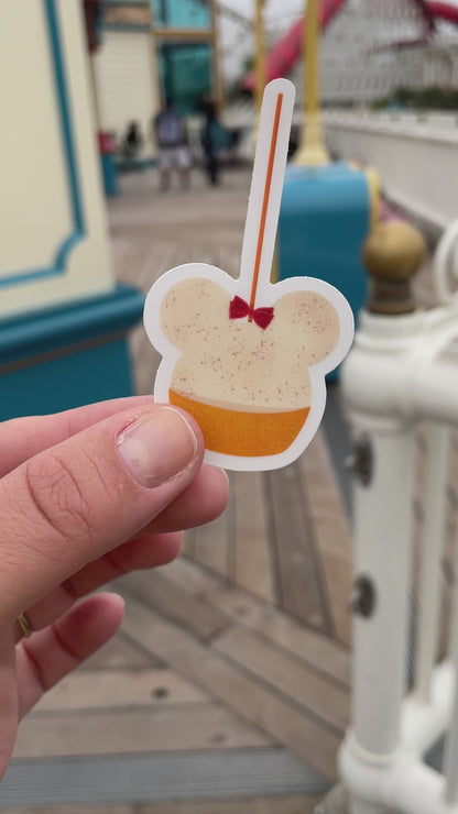 Minnie Caramel Apple Sticker