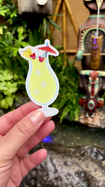 Mickey Pina Colada Sticker